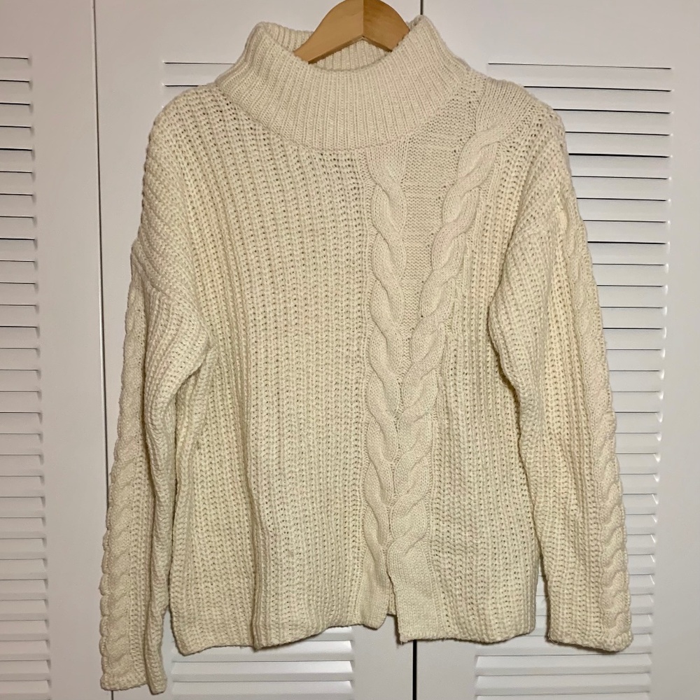 Off-White Turtle Neck Sweater